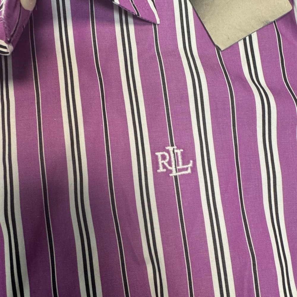 NEW Lauren Ralph Lauren Vibrant Striped Shirt - Picture 12 of 16